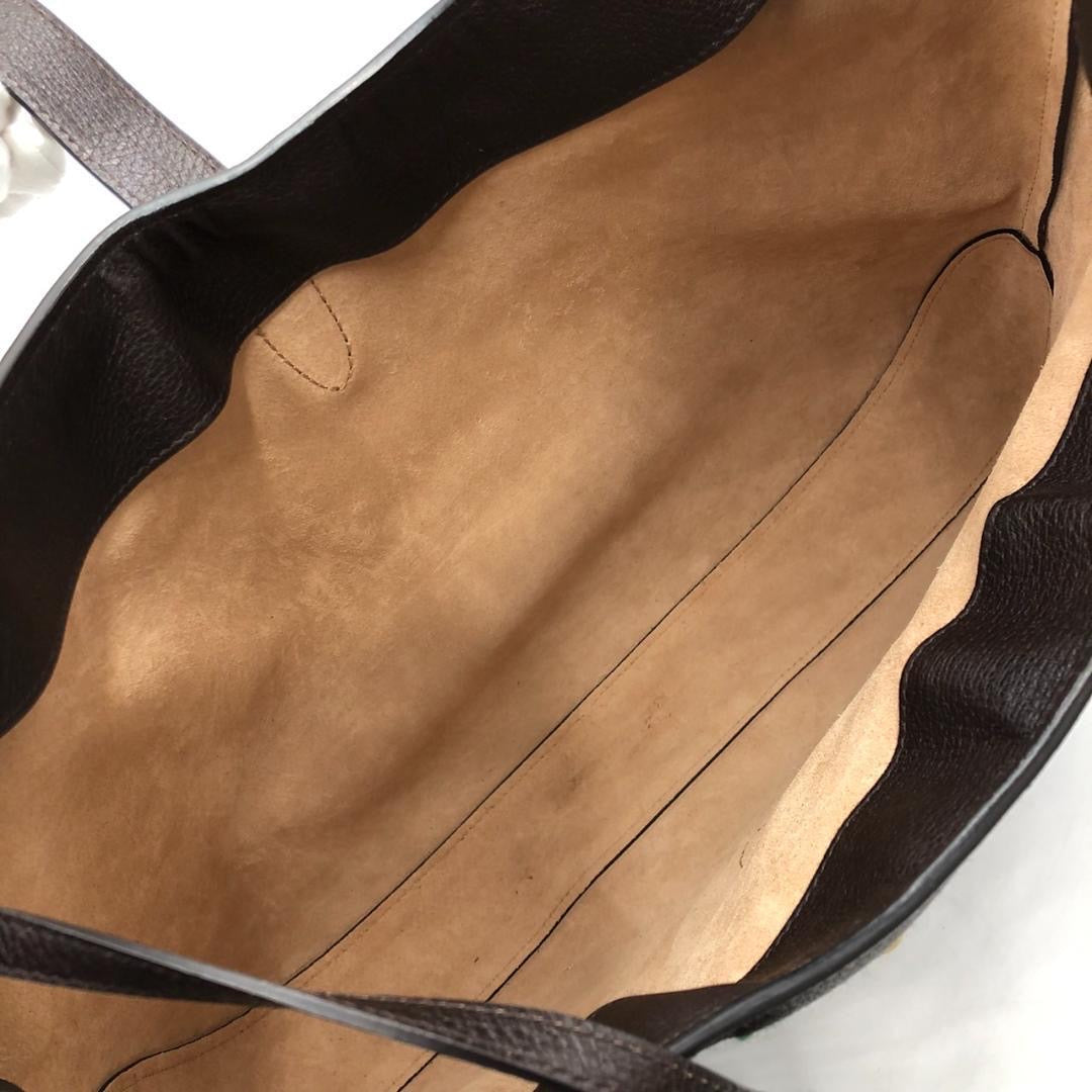 Gucci chocolate leather hobo shoulder bag
