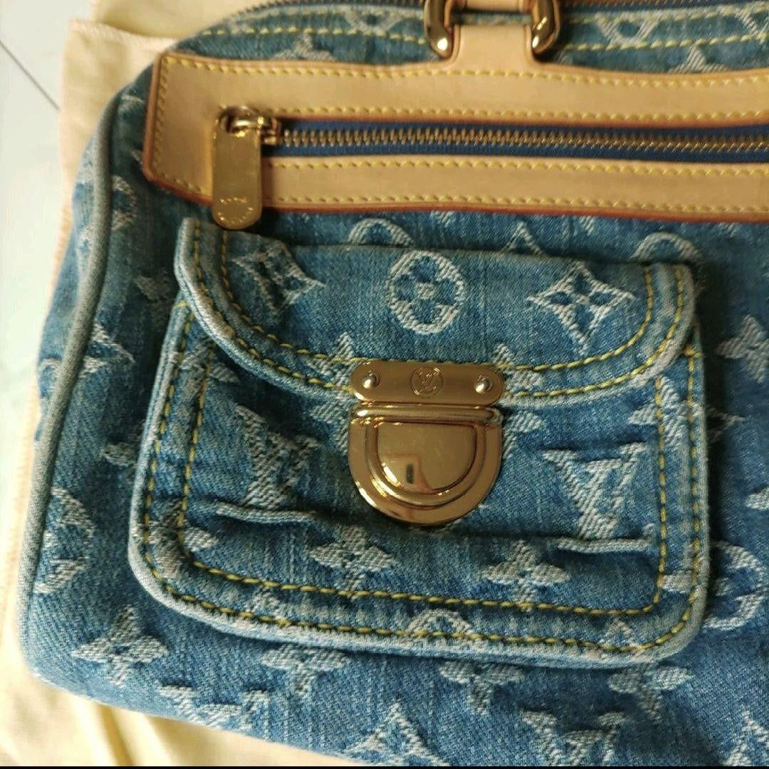 Louis Vuitton denim neo monogram speedy