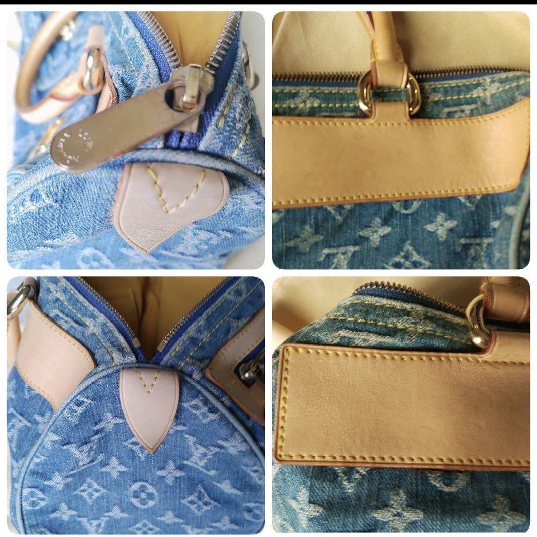 Louis Vuitton denim neo monogram speedy