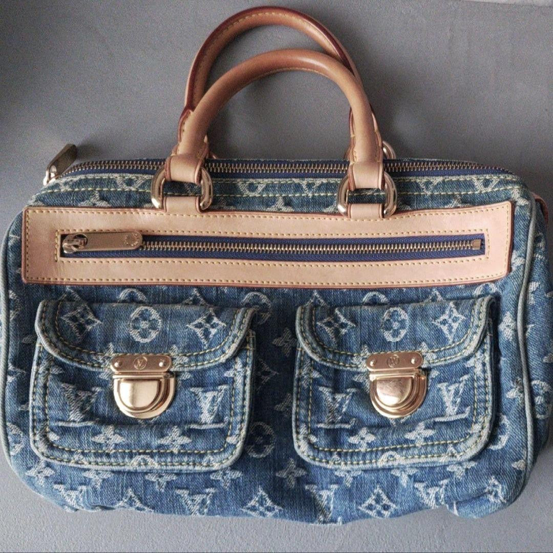 Louis Vuitton denim neo monogram speedy