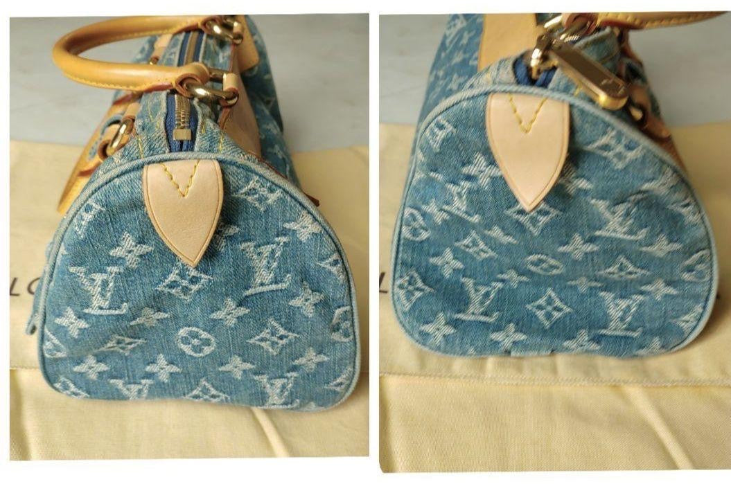 Louis Vuitton denim neo monogram speedy