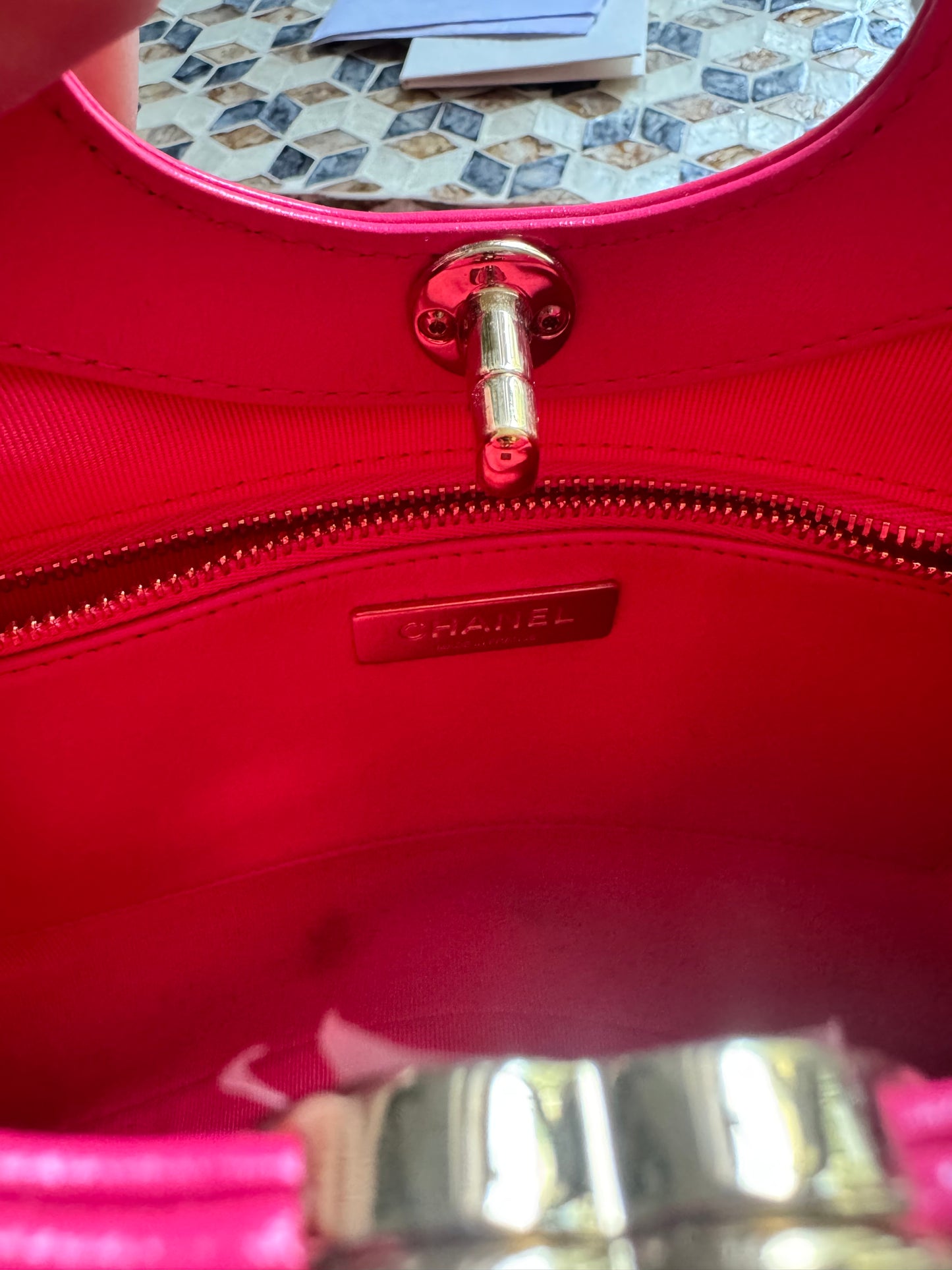 Chanel 31 Hot Pink Small Calfskin Shopping Bag