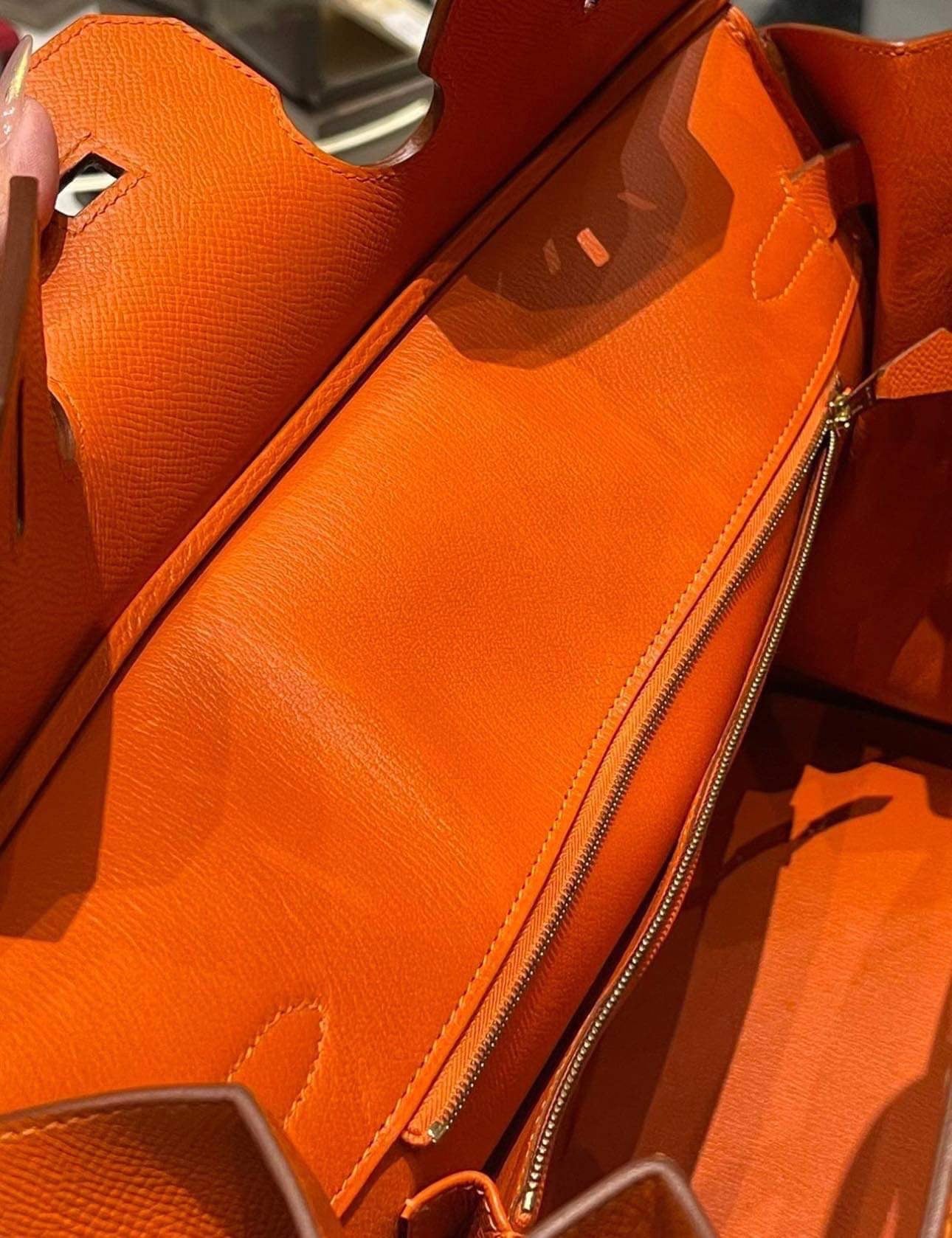 Hermes Birkin 35 Epsom orange GHW - partial payment