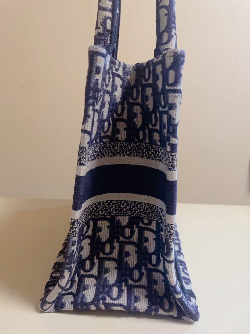 Christian Dior small navy oblique book tote - NIB