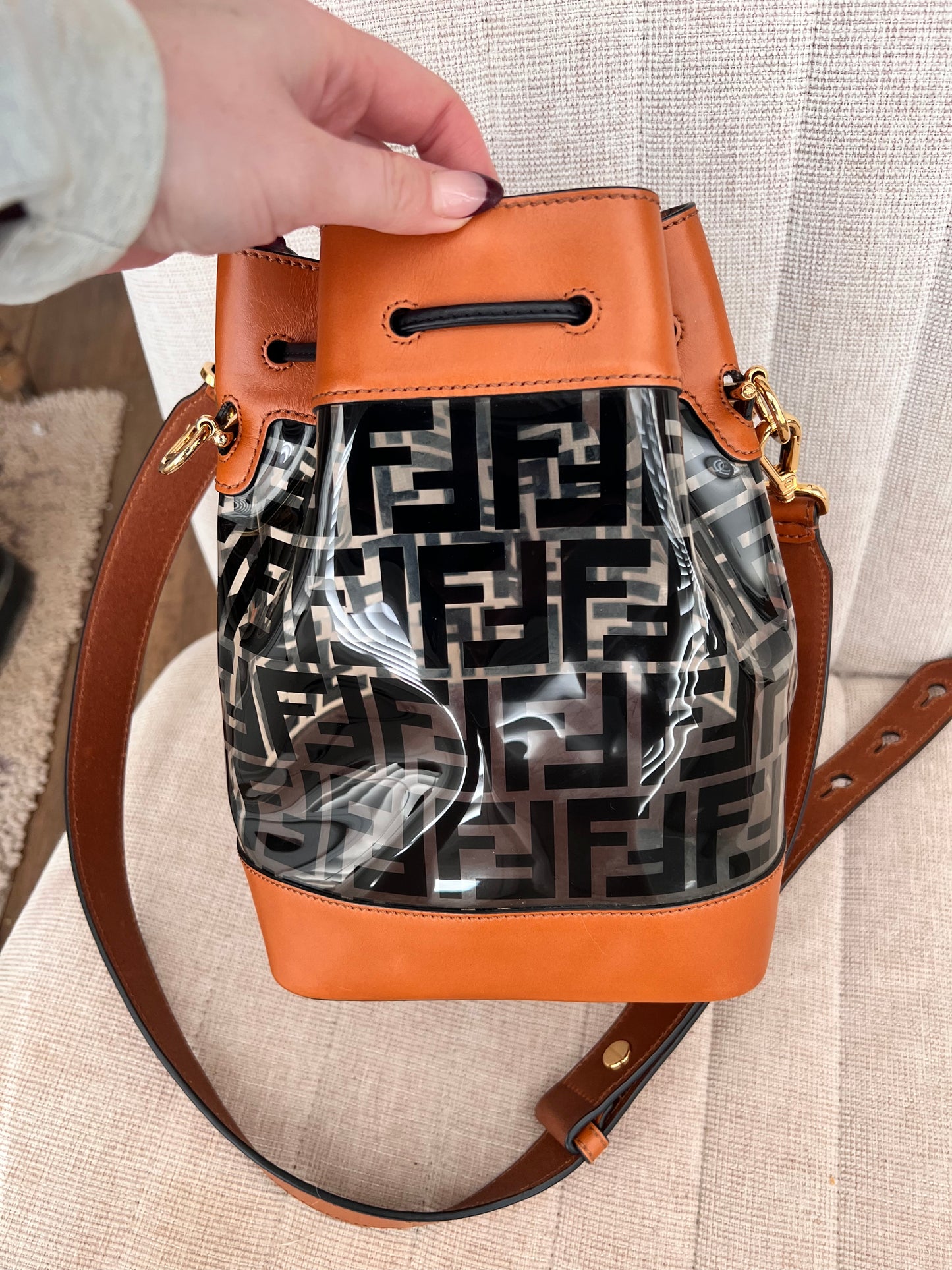 Fendi Zucca mon tresor grande bucket bag