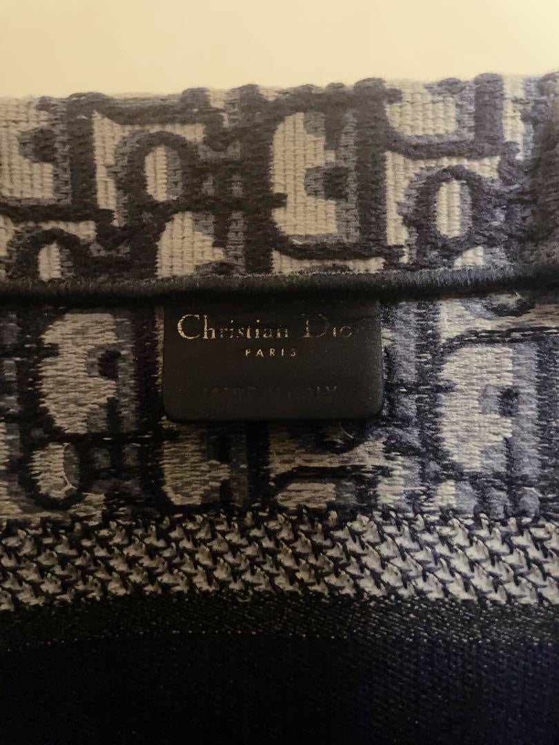 Christian Dior small navy oblique book tote - NIB