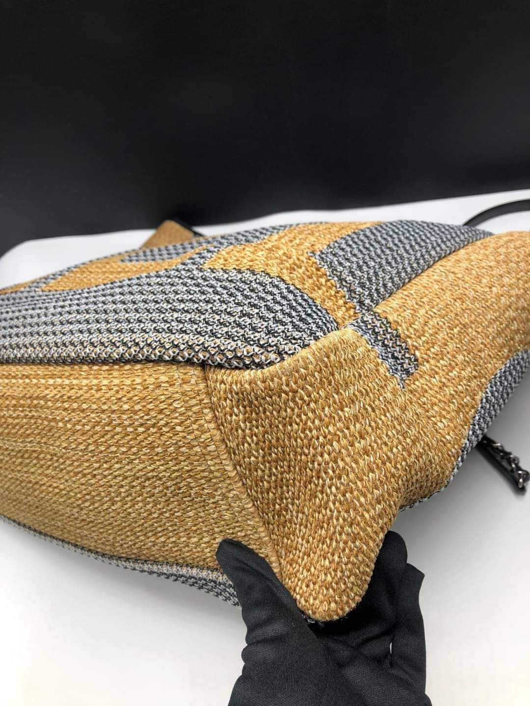 Chanel Deauville Woven Large Shopping Tote Bag