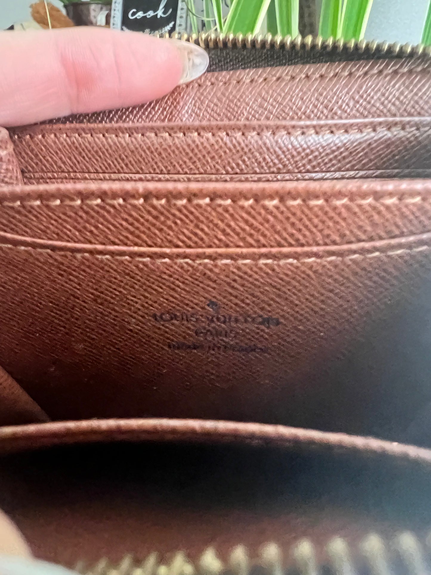 Louis Vuitton monogram zippy card coin compact, wallet