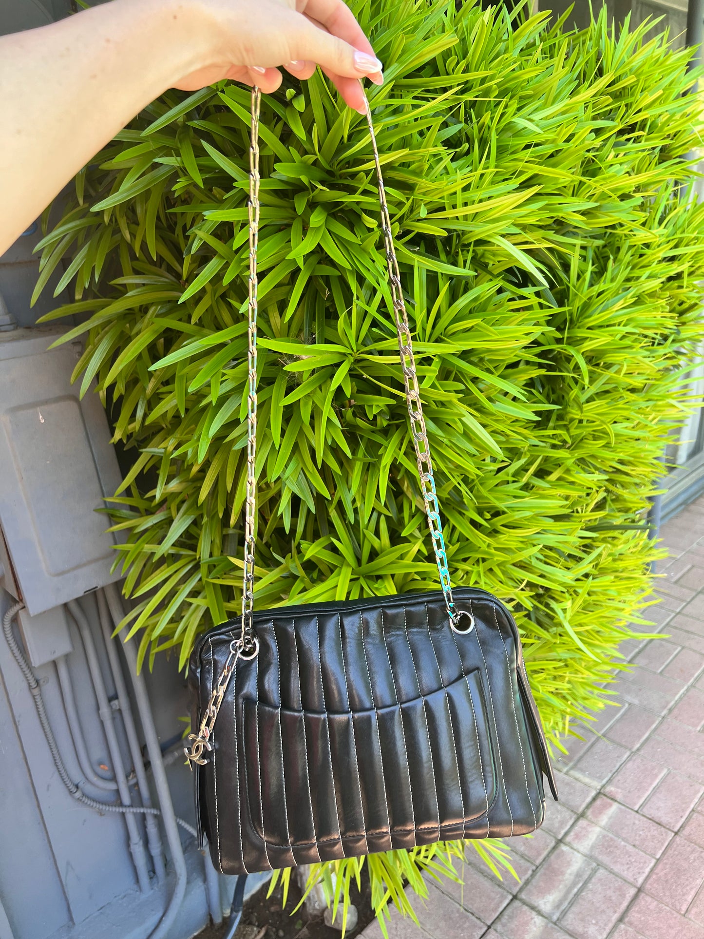Chanel Mademoiselle black lambskin tote