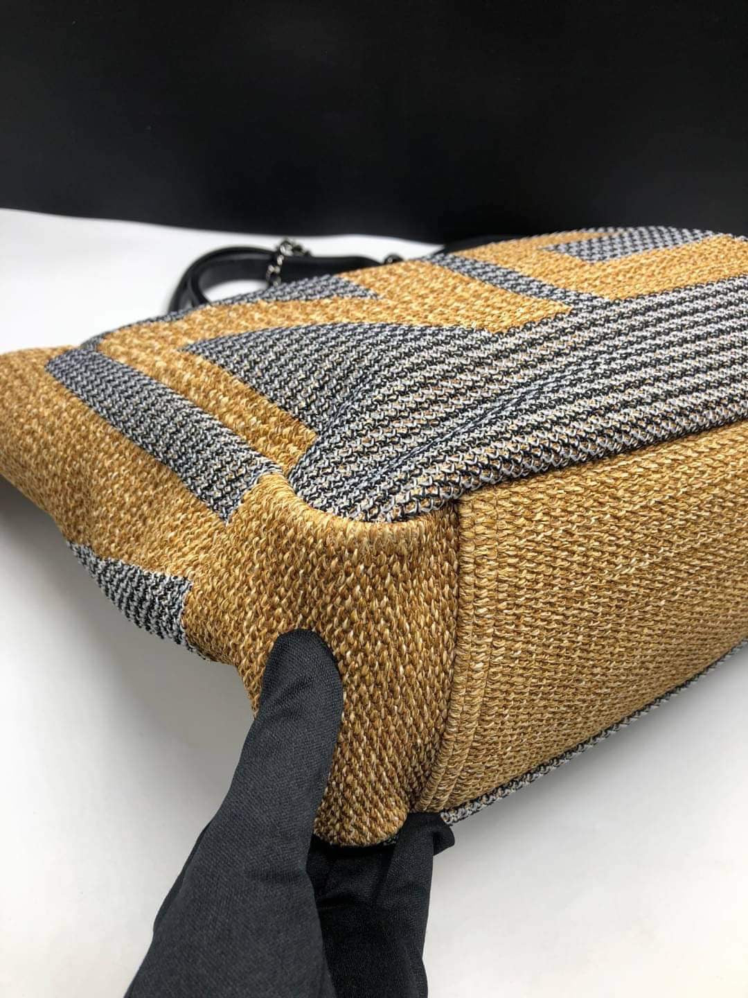 Chanel Deauville Woven Large Shopping Tote Bag