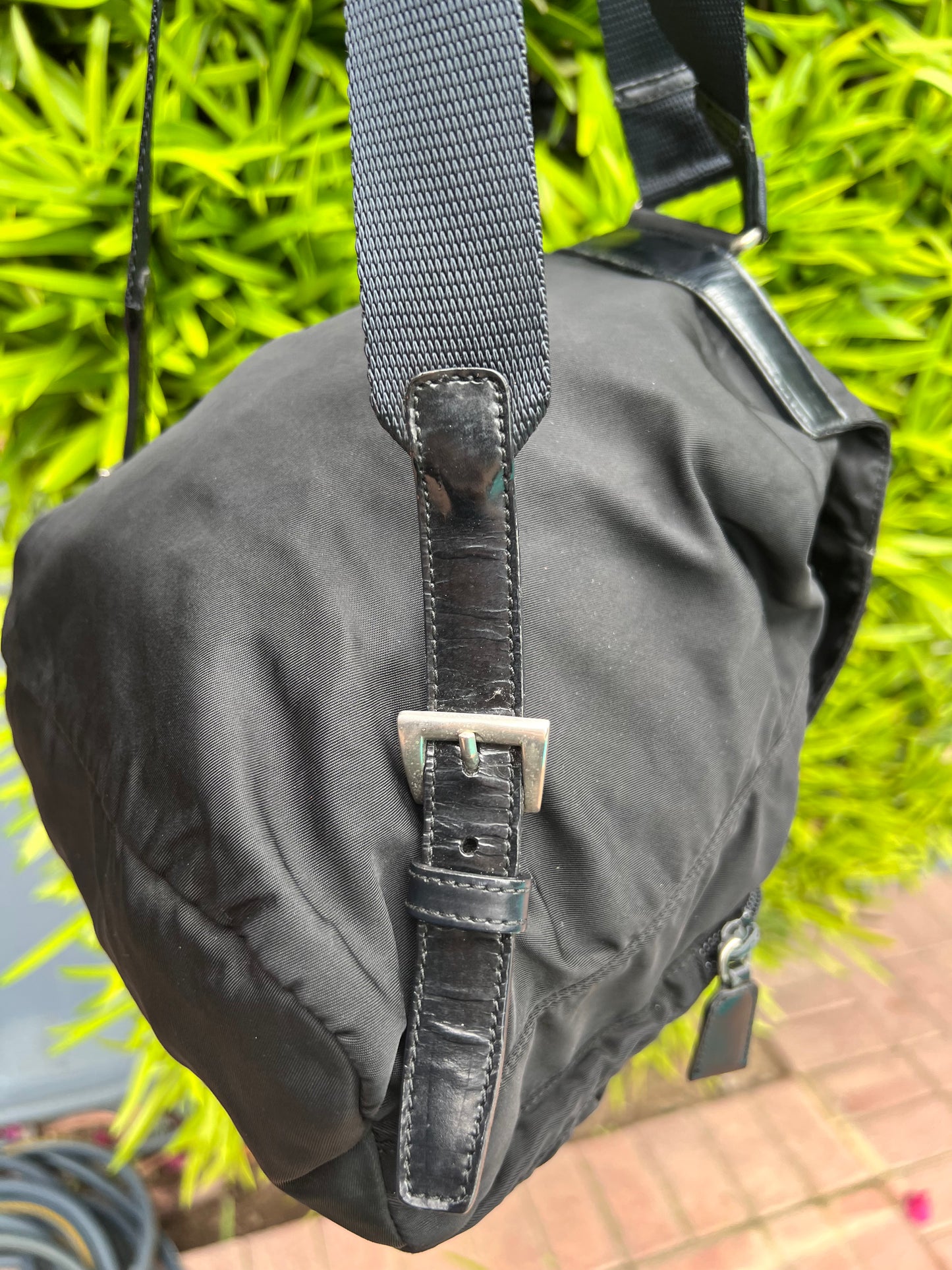 Prada black Tessuto nylon small backpack