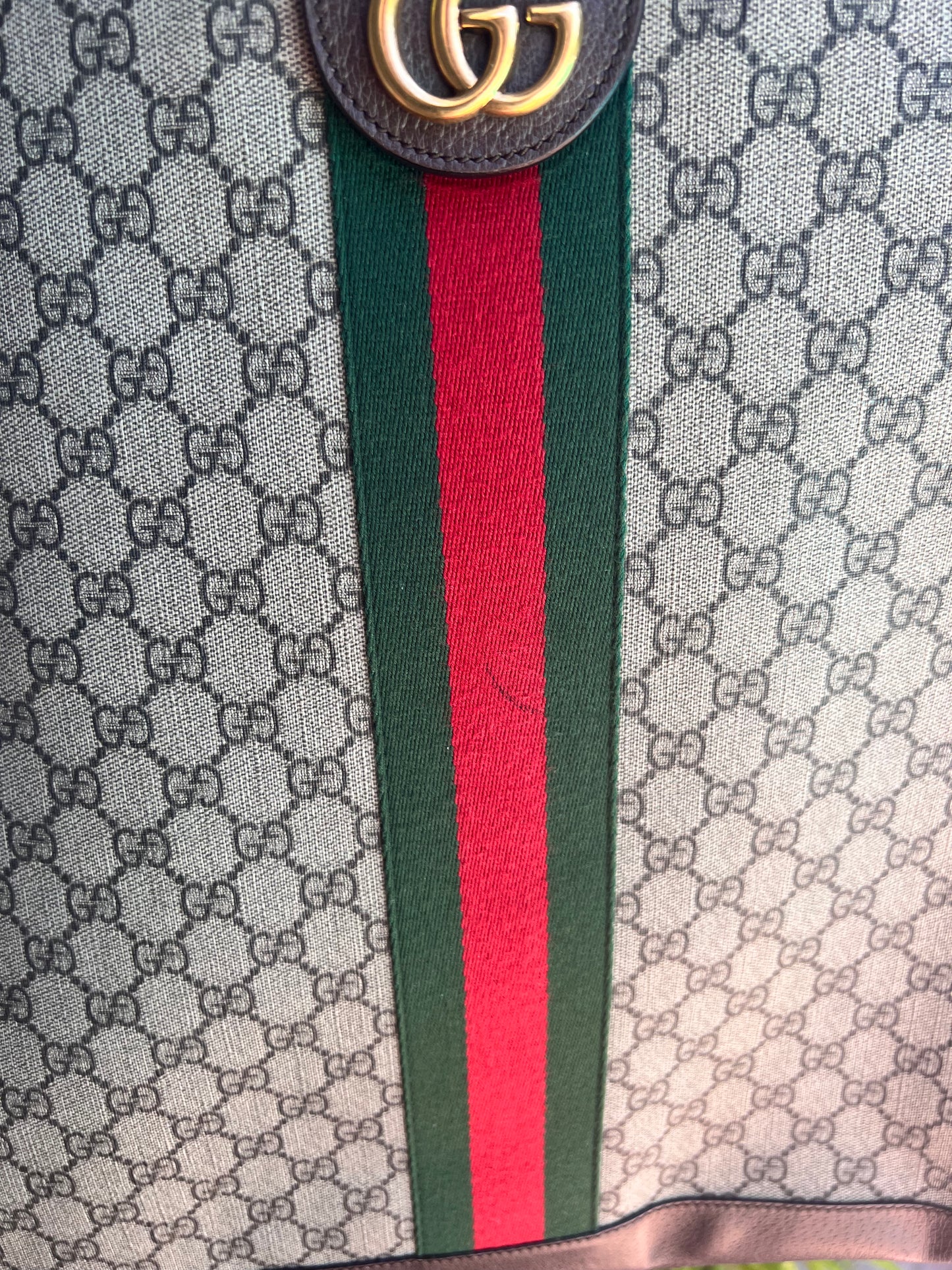 Gucci Ophidia GG coated canvas XL tote with pouch