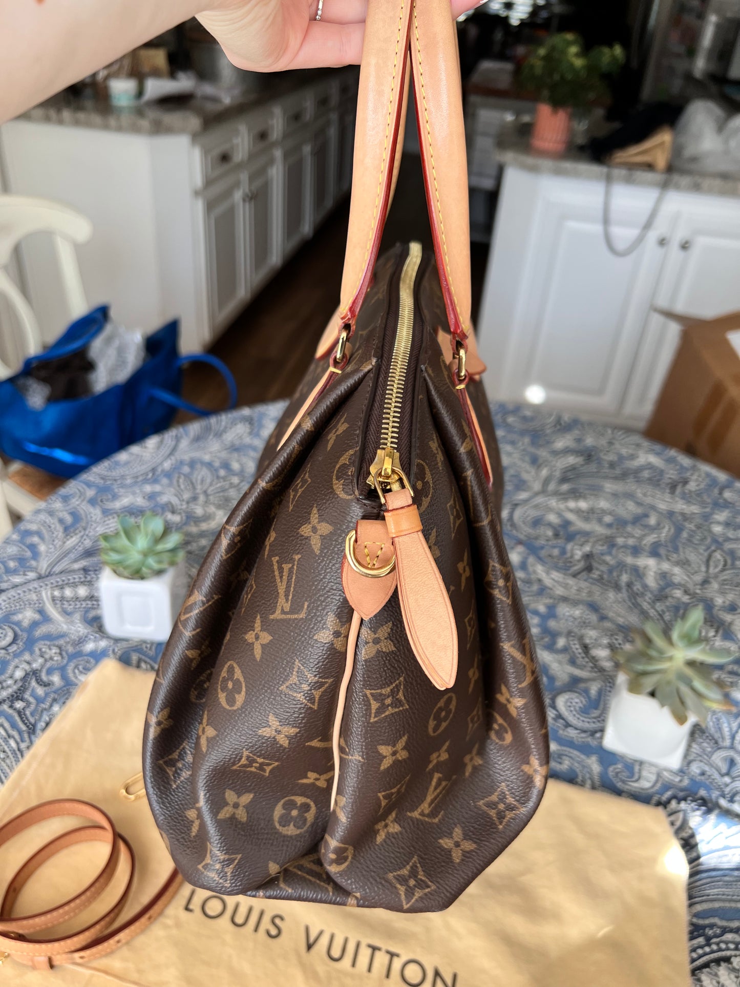 Louis Vuitton Monogram Rivoli MM 2 way tote