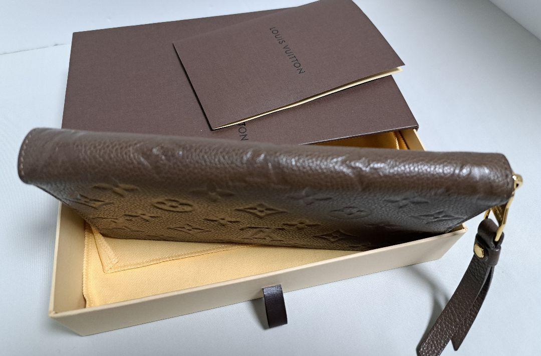 Louis Vuitton empreinte brown zippy organizer wallet