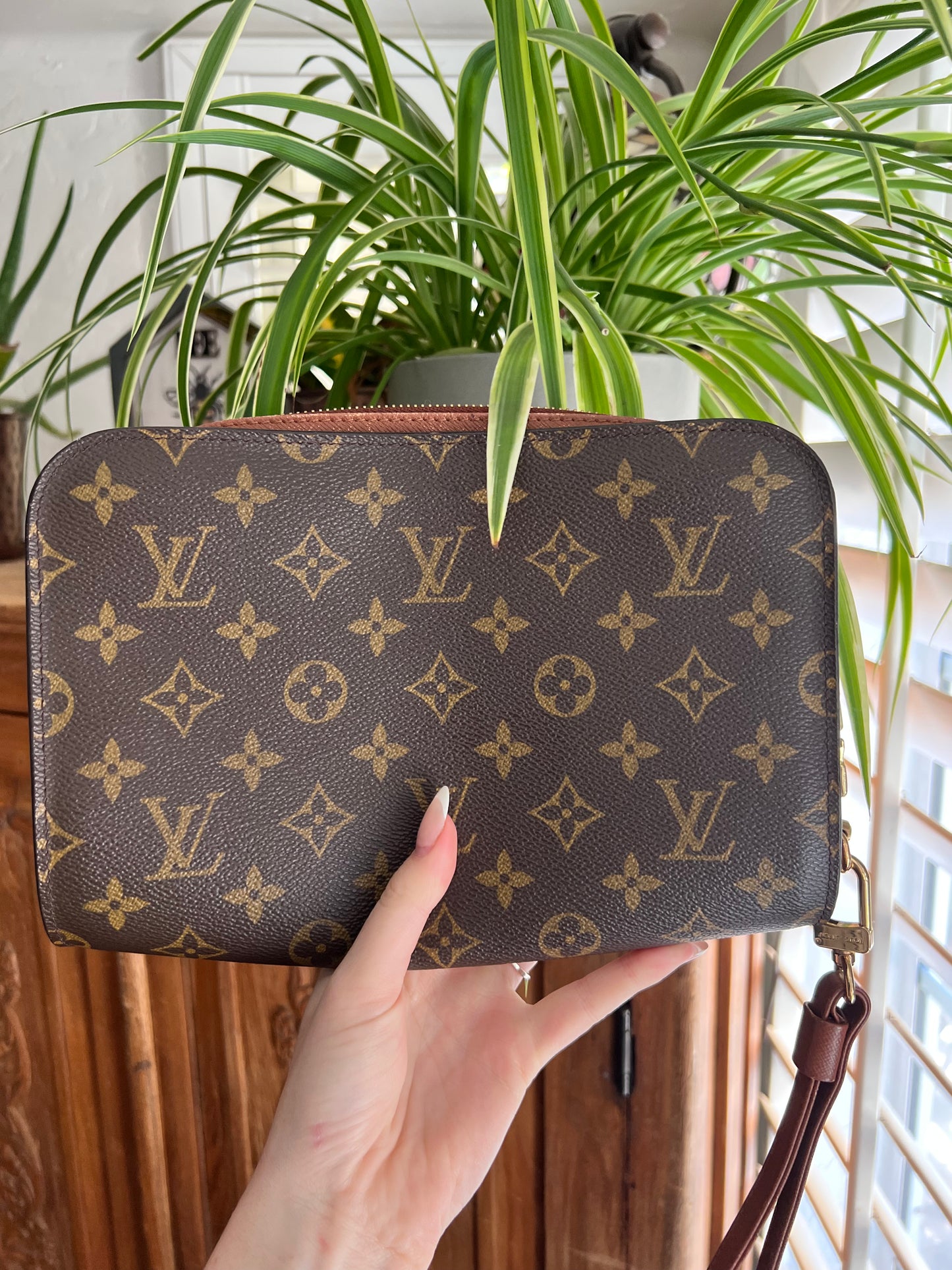 Louis Vuitton monogram Orsay clutch wristlet