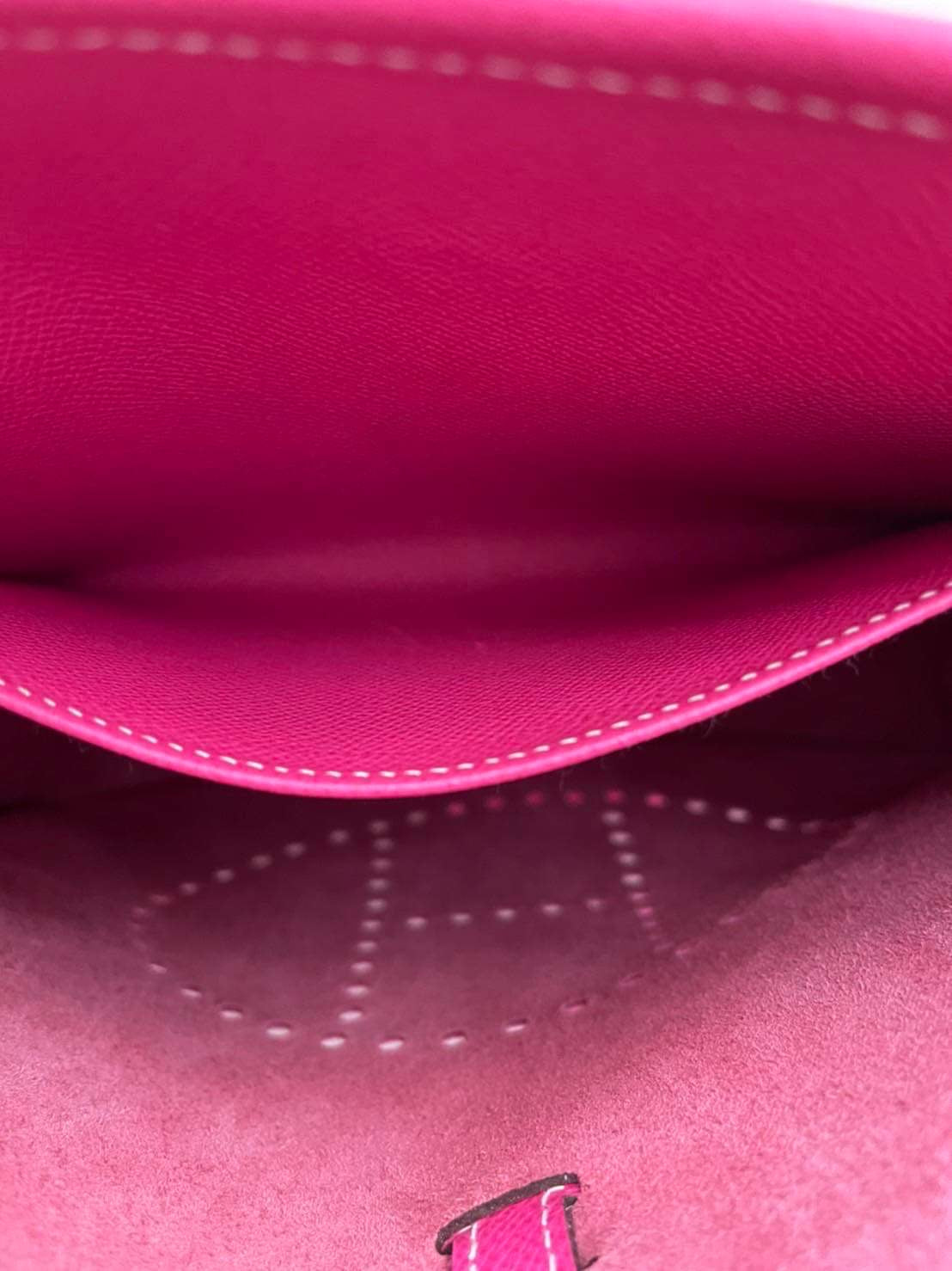 Hermes Evelyne PM Stamp Q Epsom