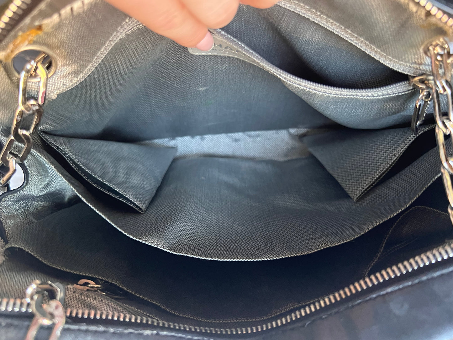 Chanel Mademoiselle black lambskin tote