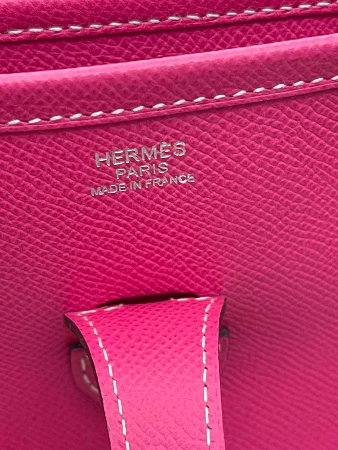 Hermes Evelyne PM Stamp Q Epsom