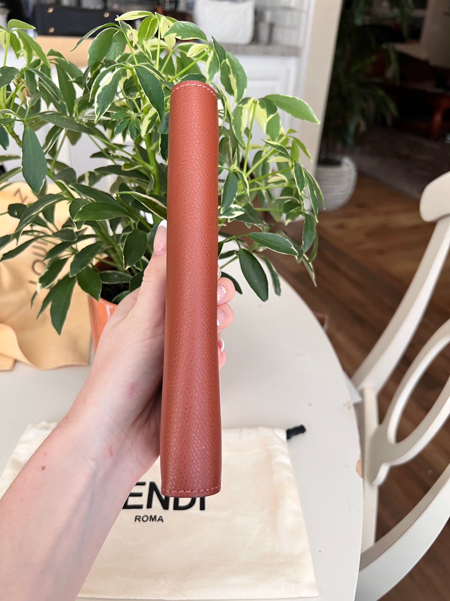 Fendi leather continental long wallet