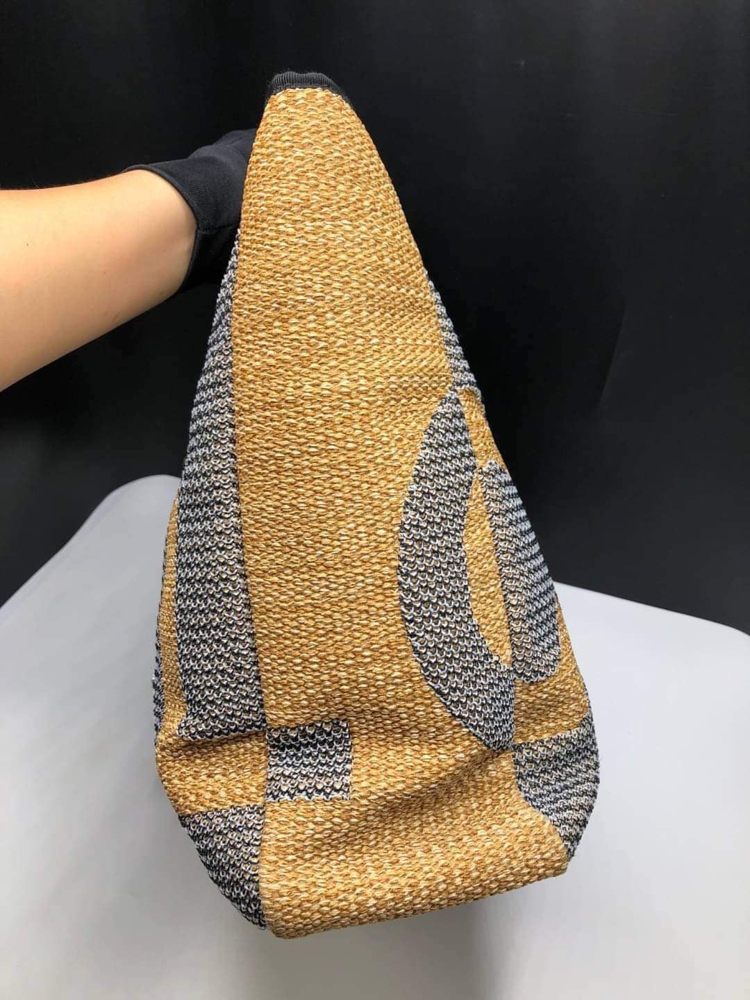 Chanel Deauville Woven Large Shopping Tote Bag