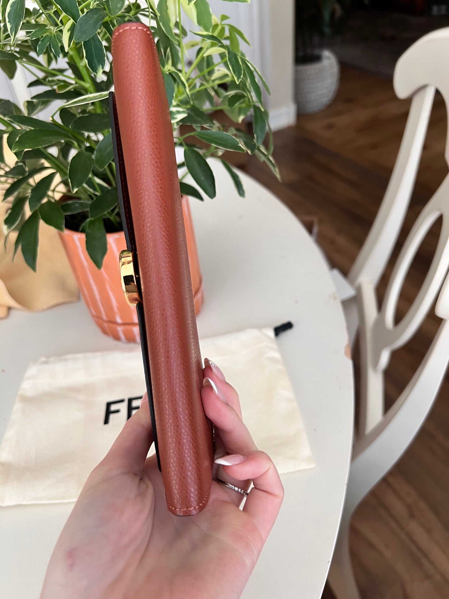 Fendi leather continental long wallet