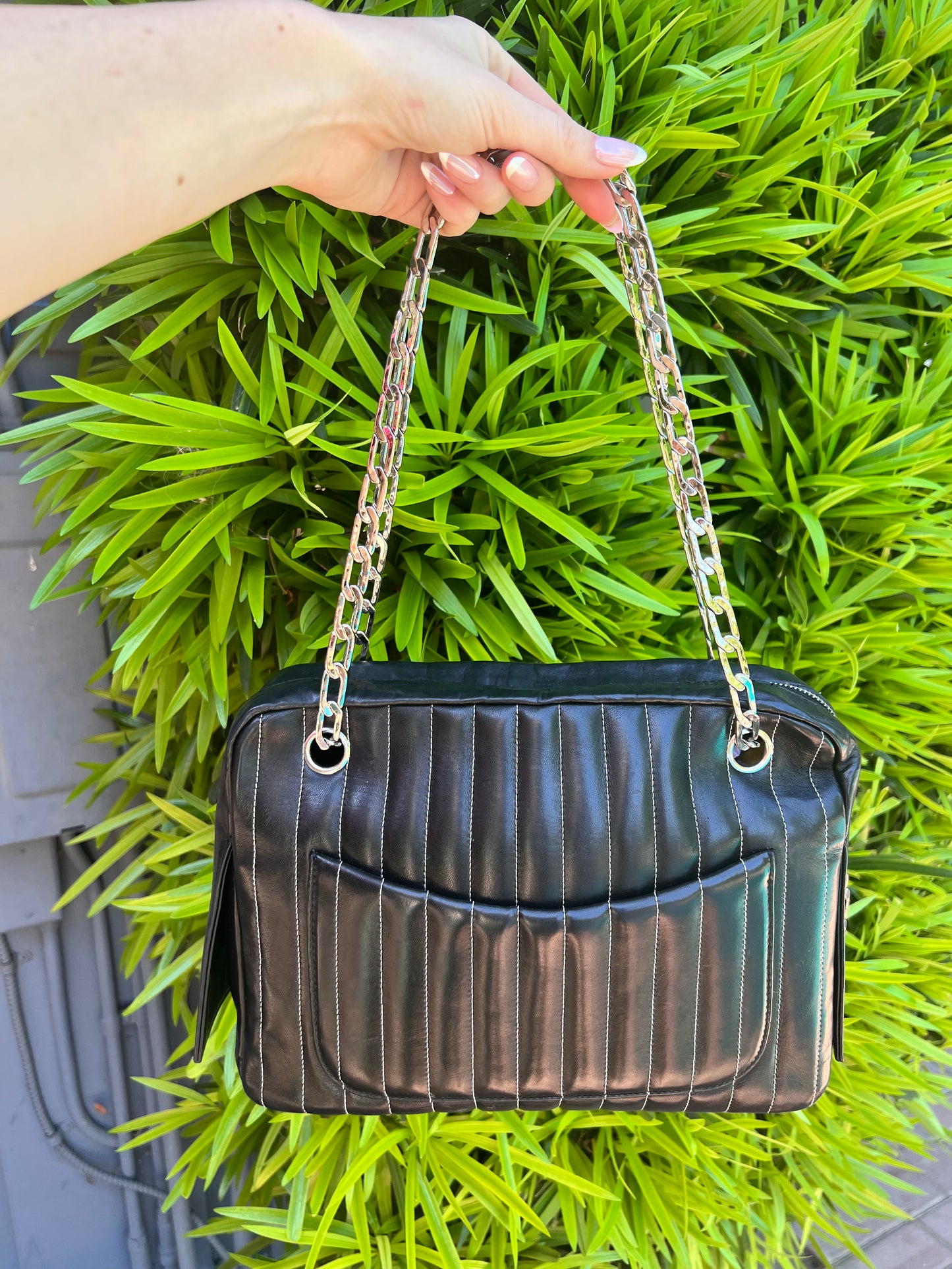 Chanel Mademoiselle black lambskin tote