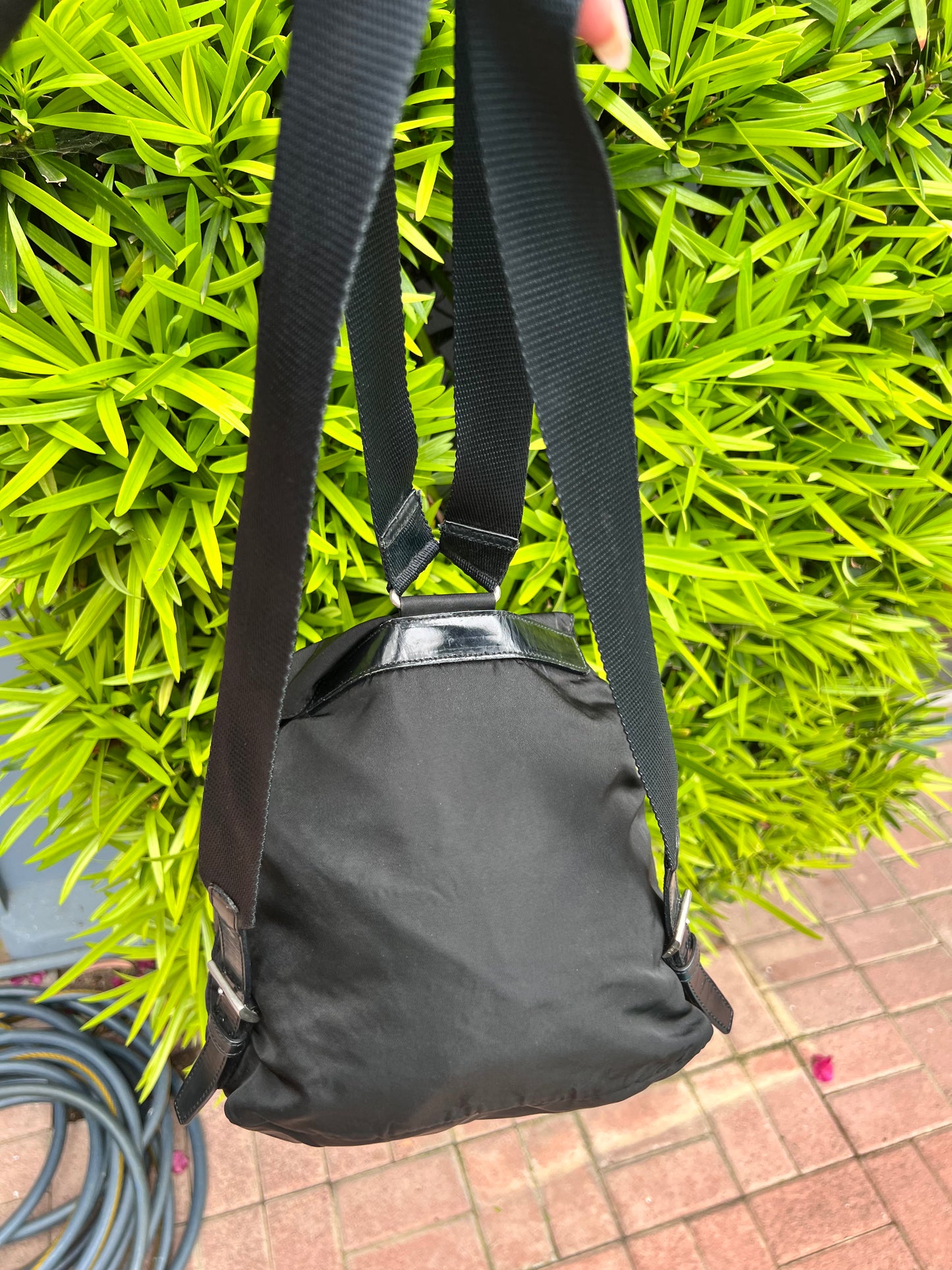 Prada black Tessuto nylon small backpack