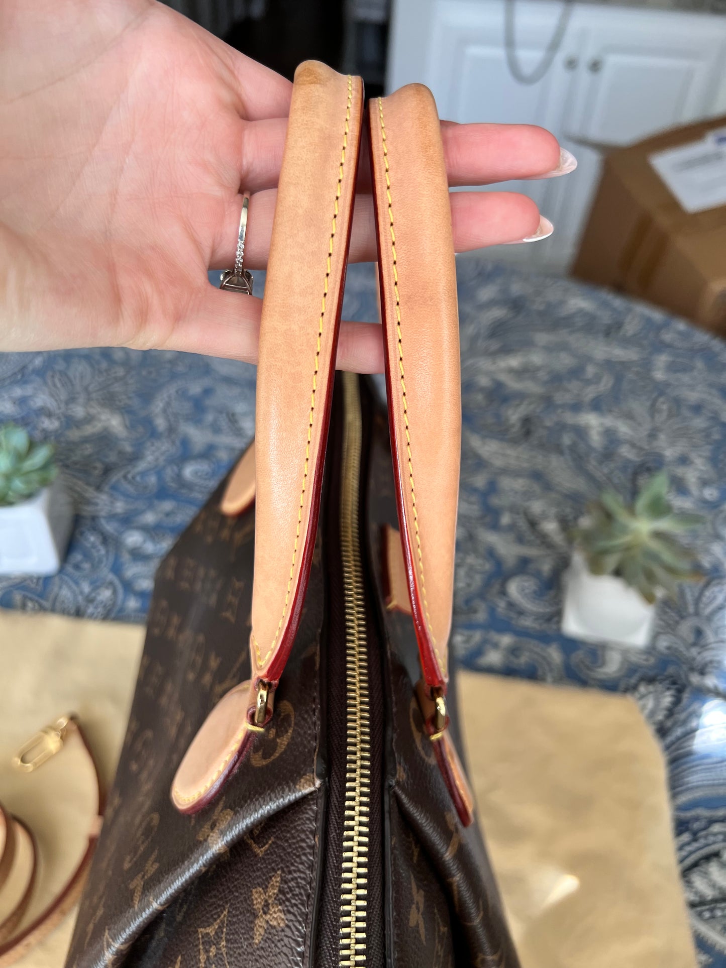 Louis Vuitton Monogram Rivoli MM 2 way tote