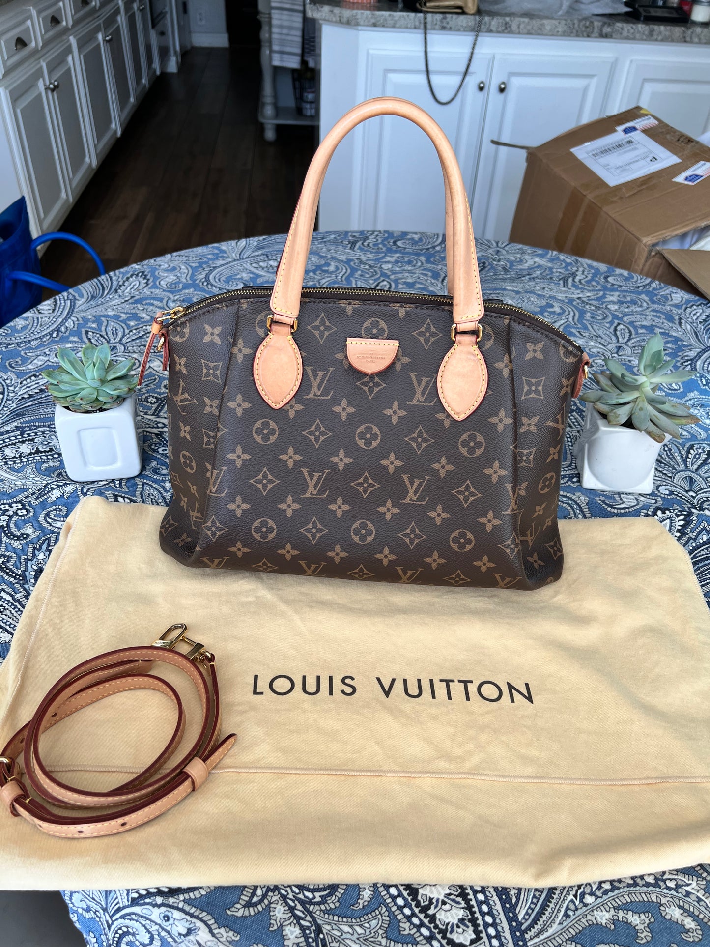 Louis Vuitton Monogram Rivoli MM 2 way tote