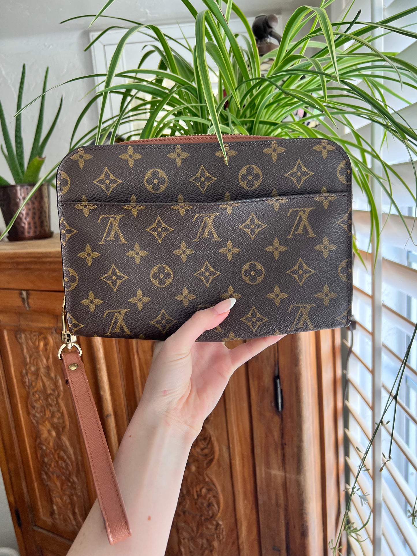 Louis Vuitton monogram Orsay clutch wristlet