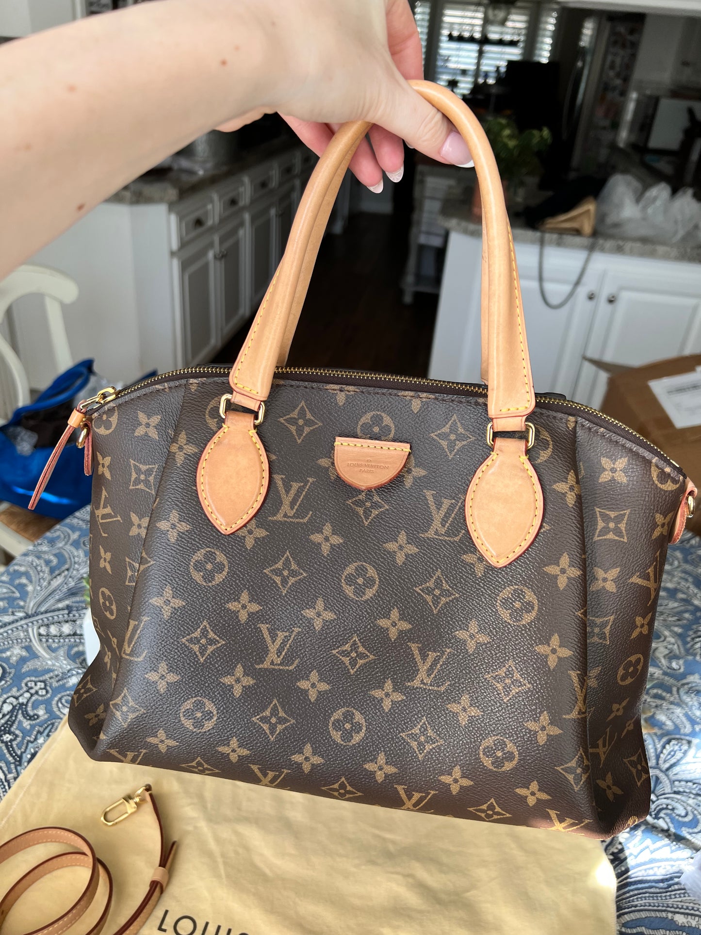 Louis Vuitton Monogram Rivoli MM 2 way tote