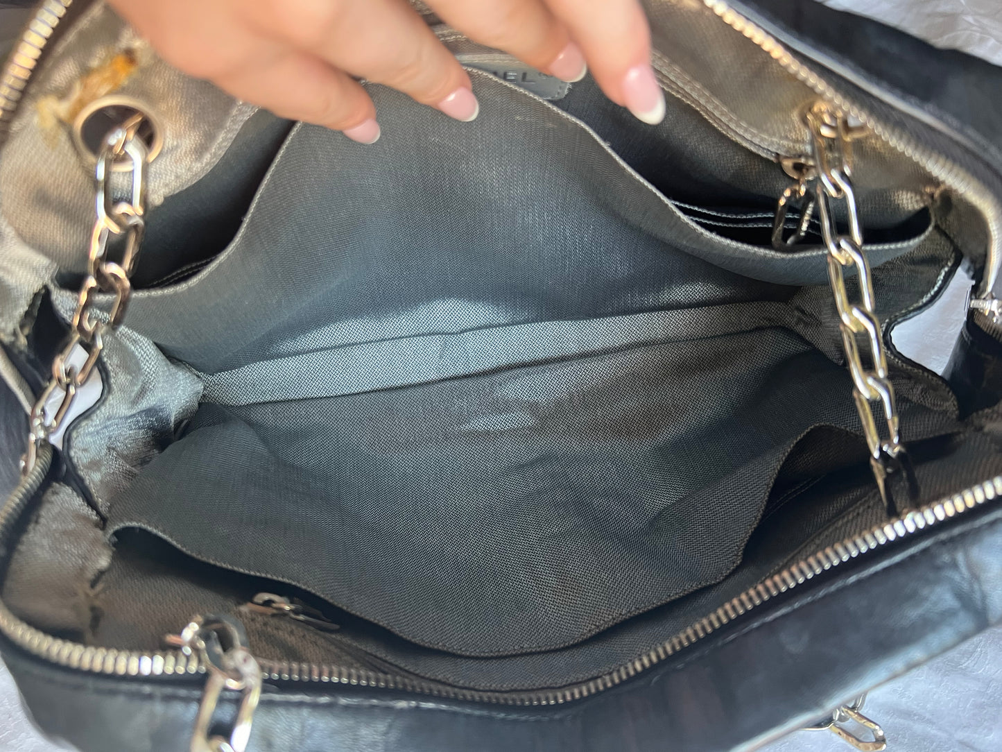 Chanel Mademoiselle black lambskin tote