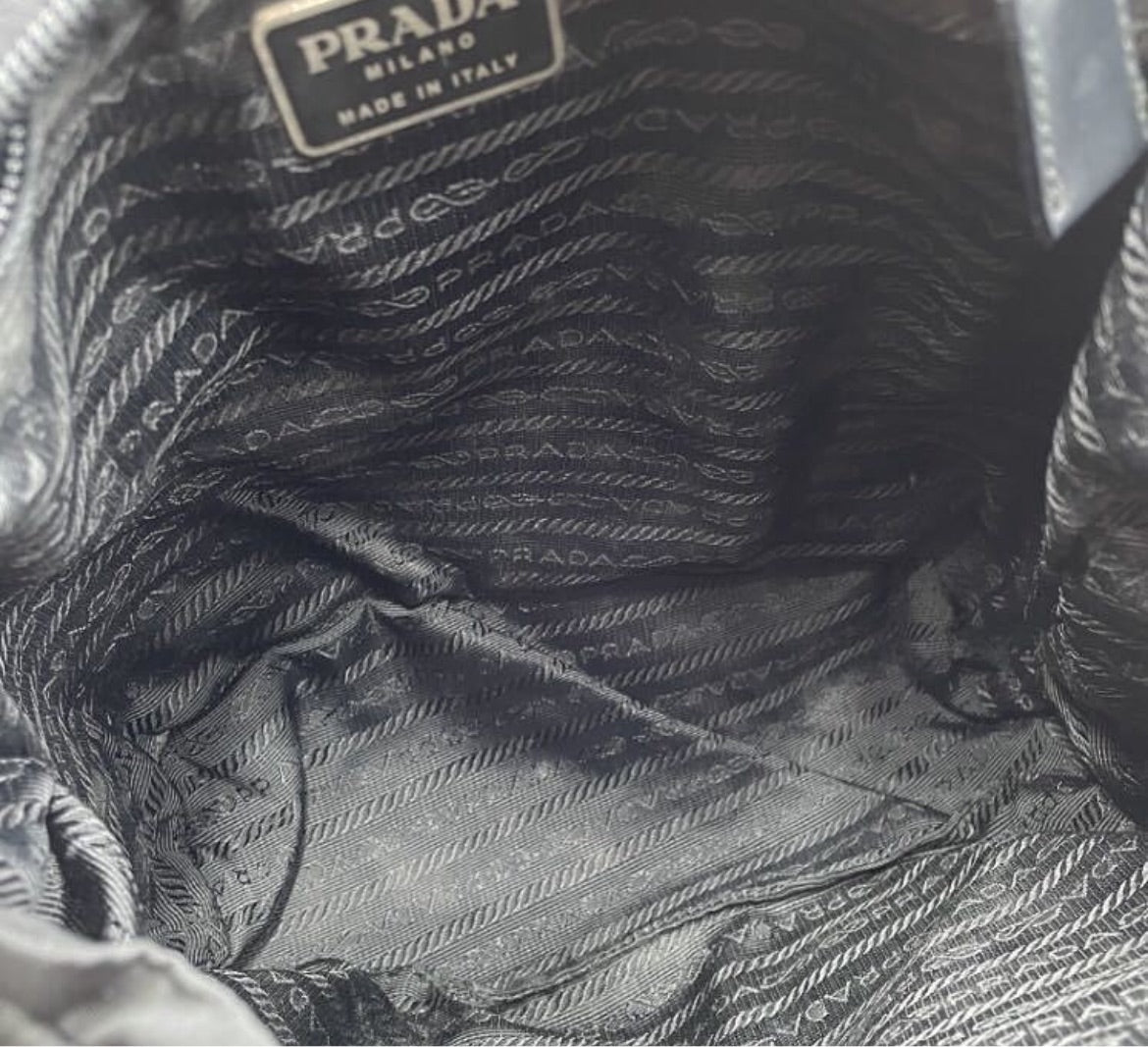 Prada black Tessuto nylon small backpack