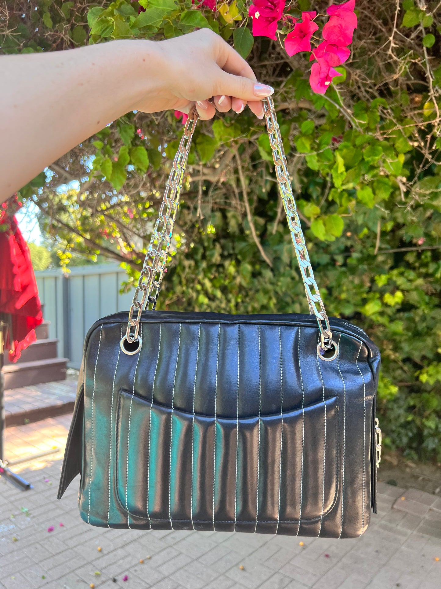 Chanel Mademoiselle black lambskin tote