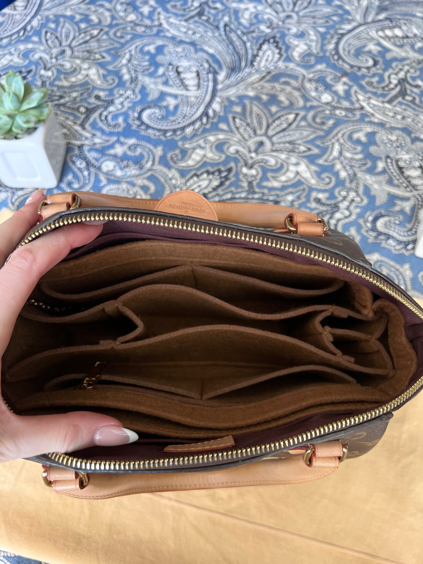 Louis Vuitton Monogram Rivoli MM 2 way tote