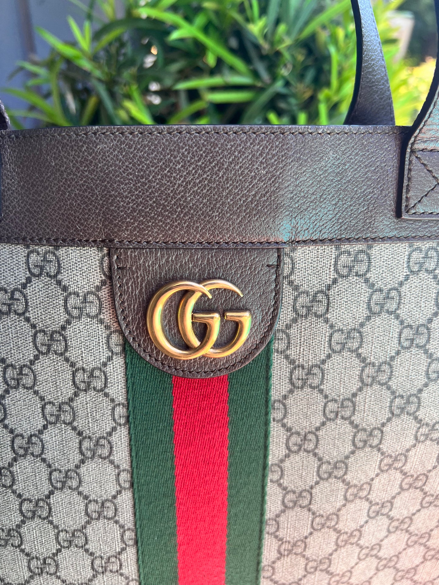 Gucci Ophidia GG coated canvas XL tote with pouch