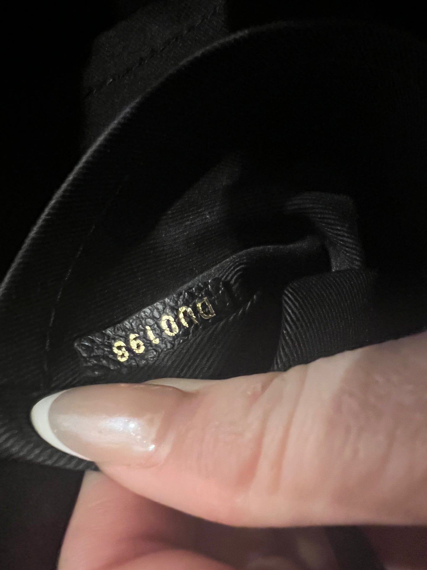 Louis Vuitton black empreinte ponty 2way tote