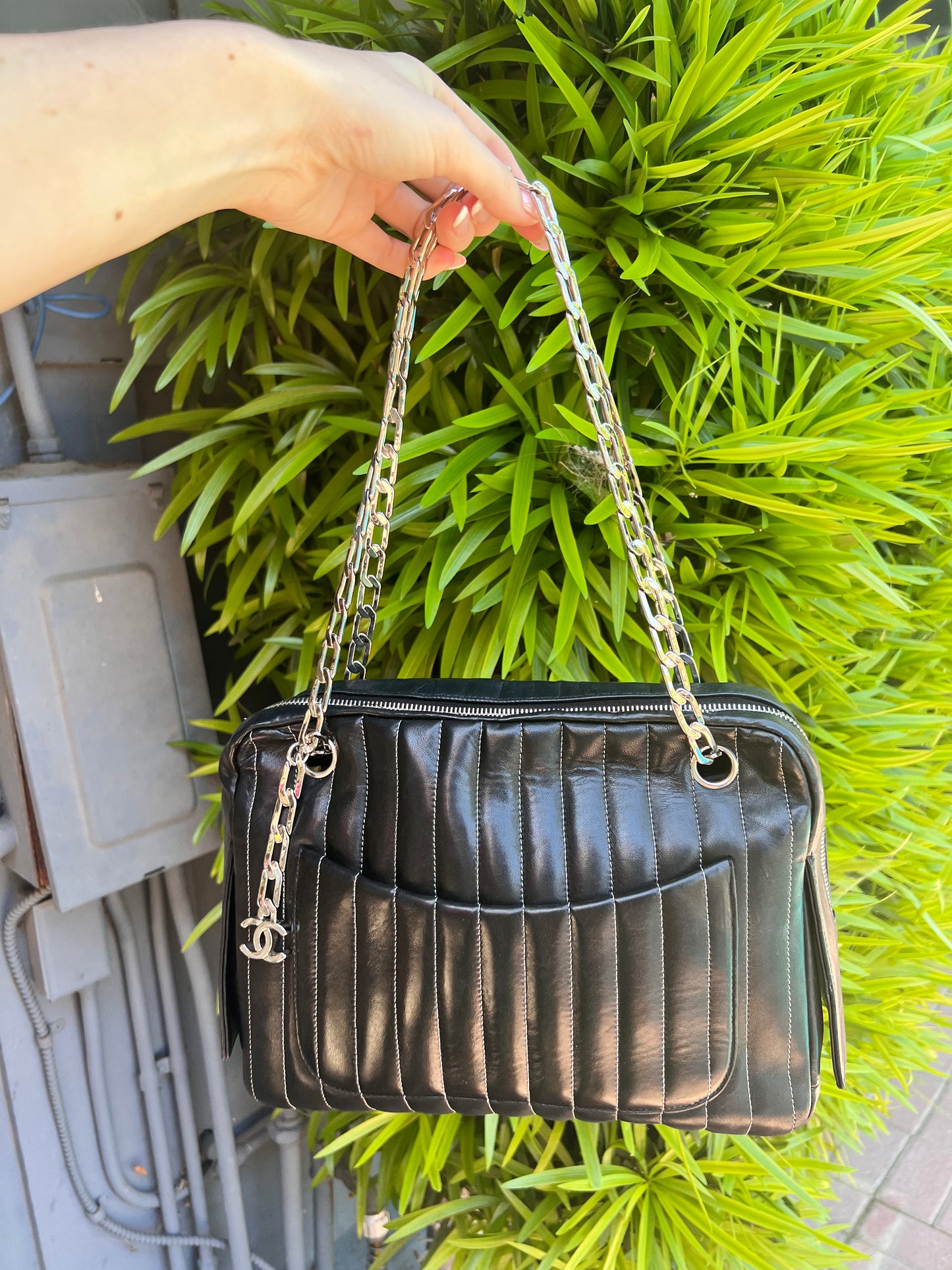 Chanel Mademoiselle black lambskin tote