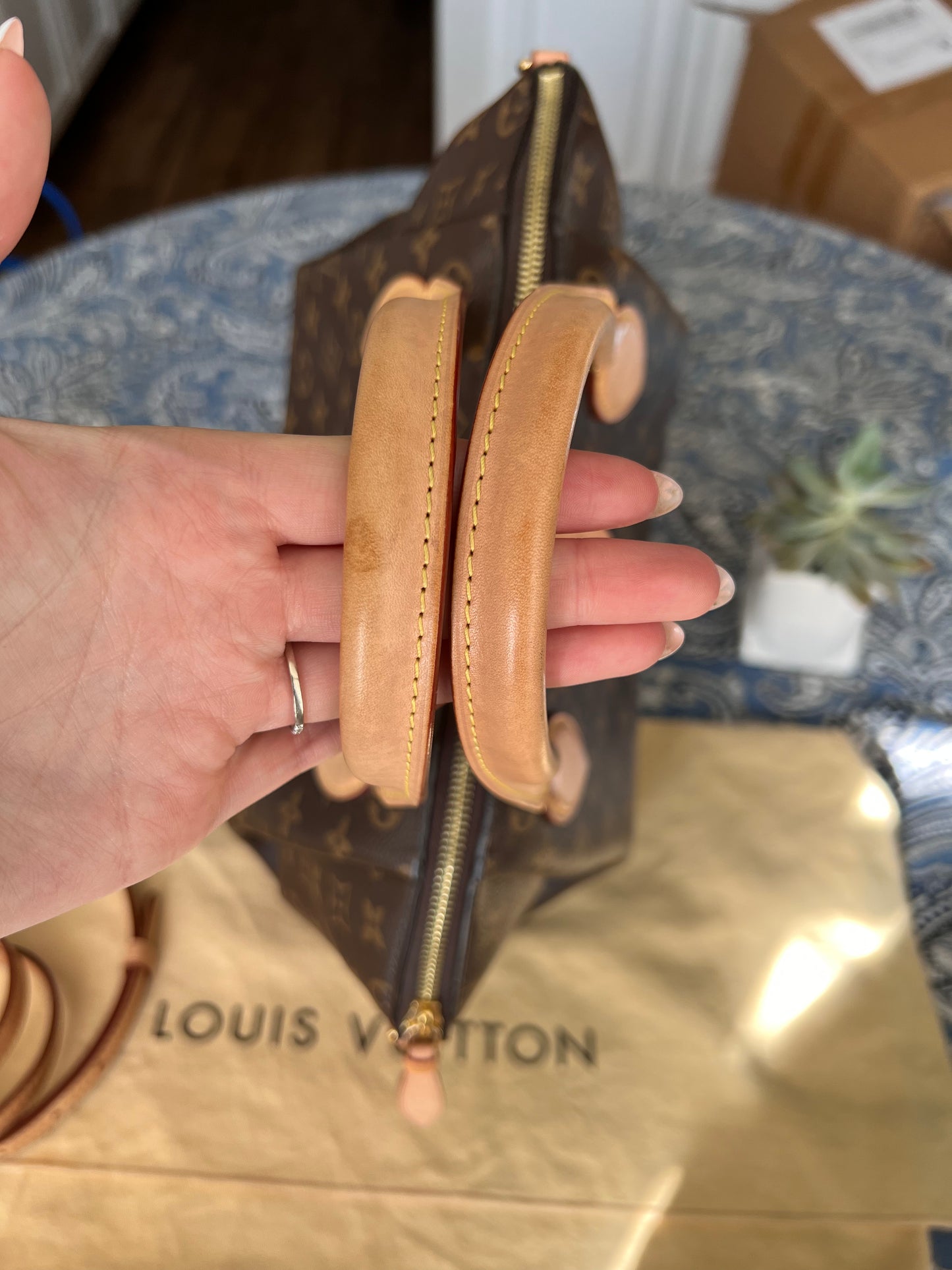 Louis Vuitton Monogram Rivoli MM 2 way tote