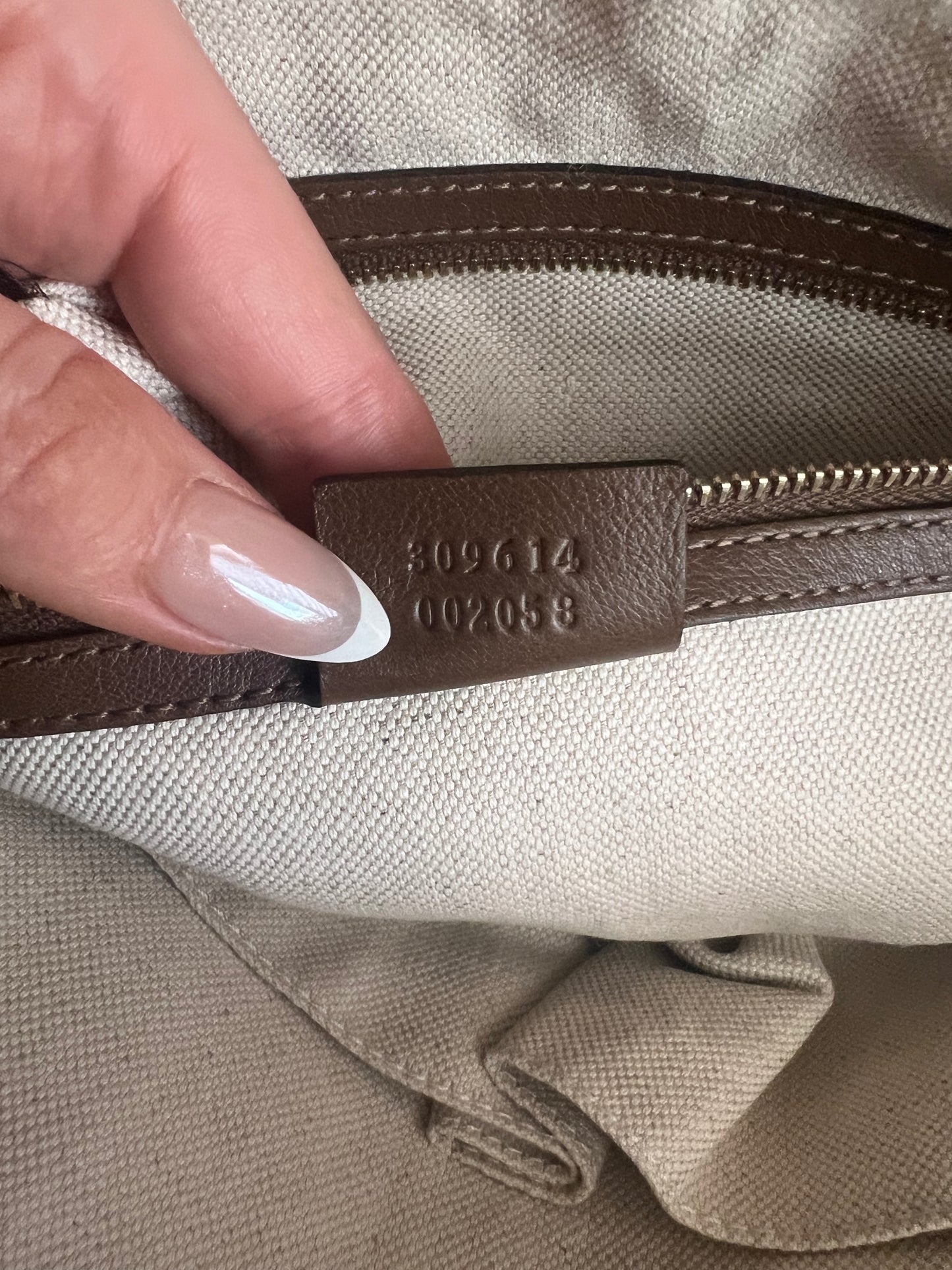 Gucci GG coated canvas dome 2 way zip tote