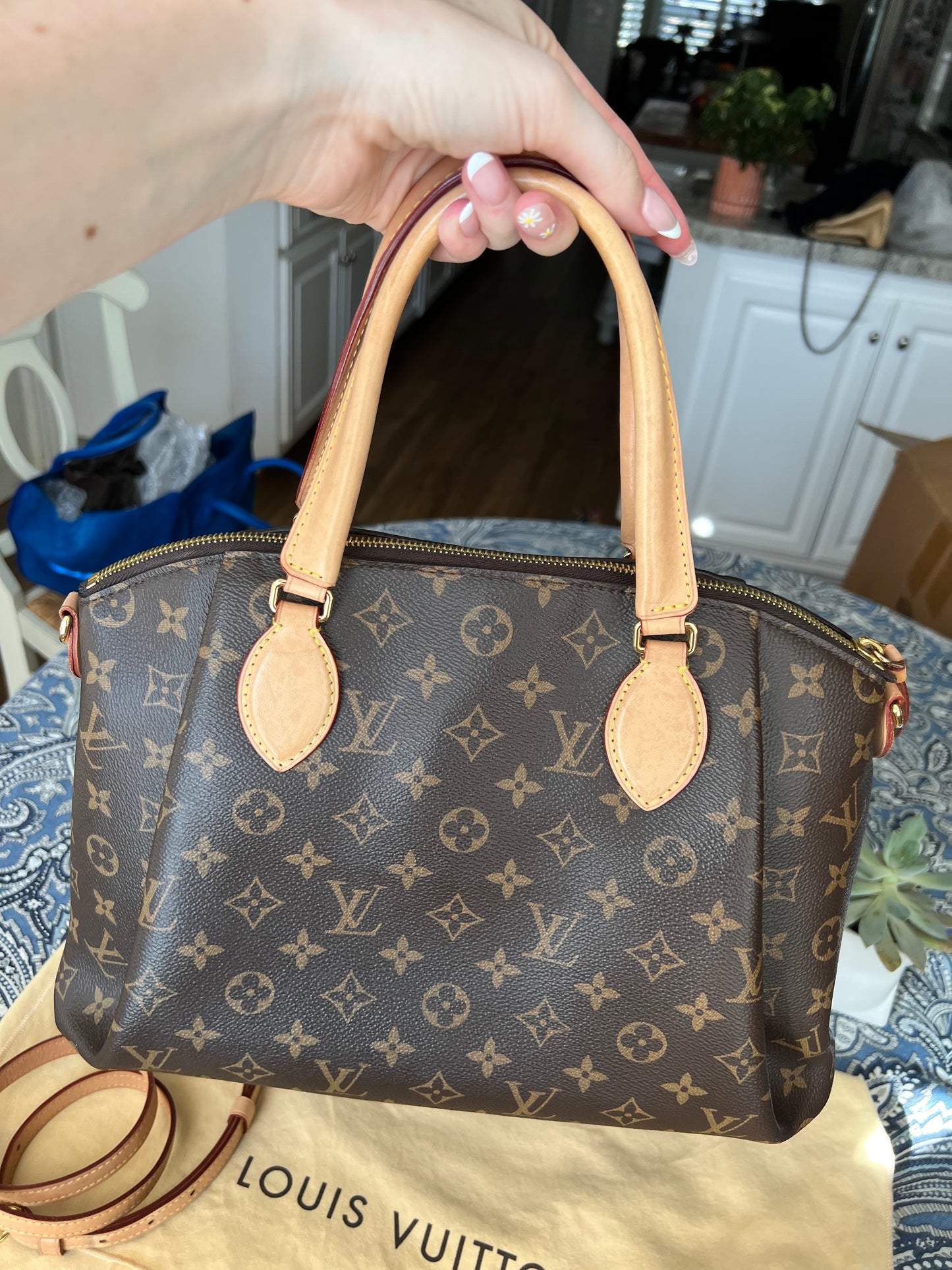 Louis Vuitton Monogram Rivoli MM 2 way tote