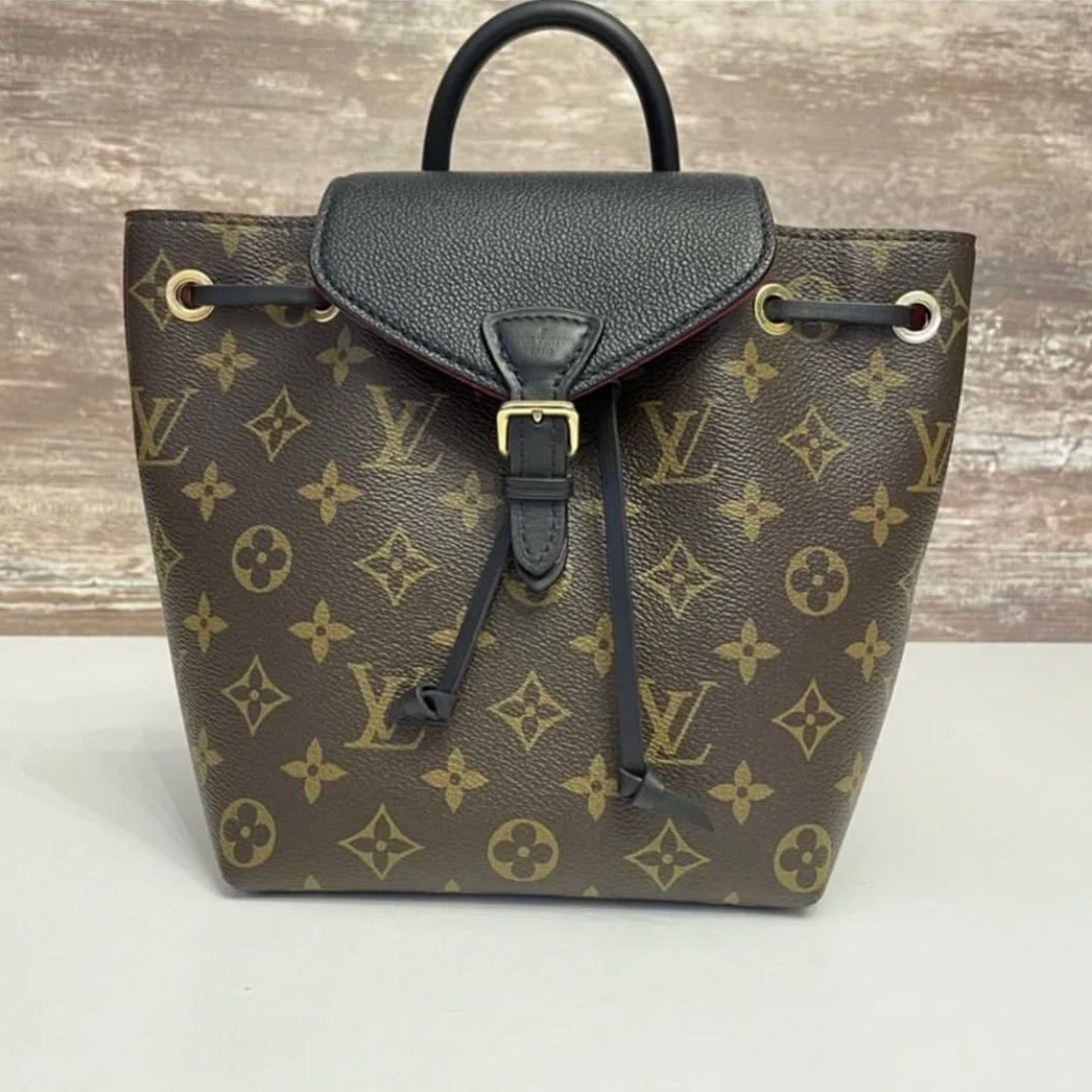 louis vuitton backpack monogram montsouris Louis Vuitton Montsouris BB backpack monogram/ noir – Bag Babes Boutique LLC