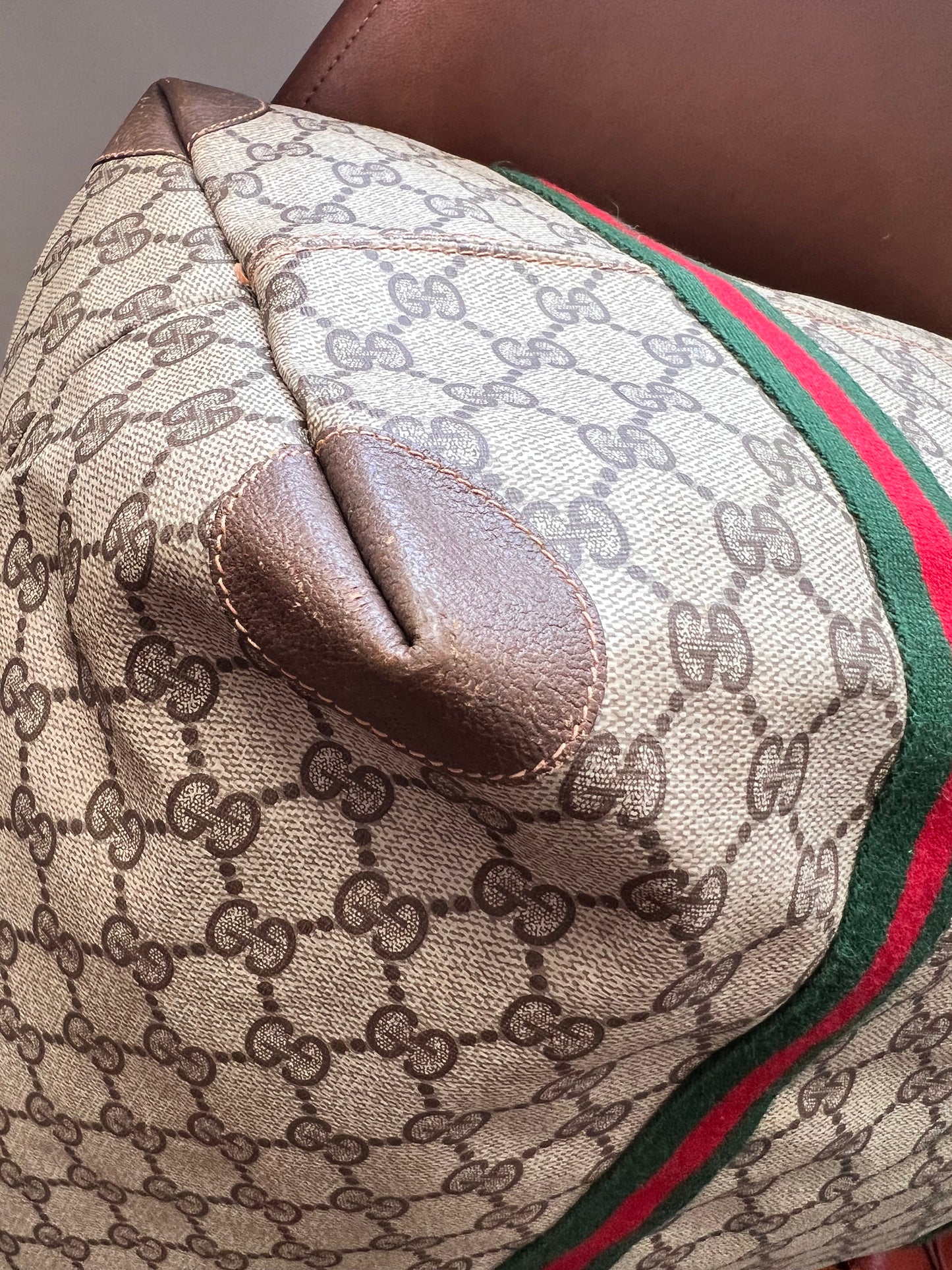 Gucci vintage GG coated canvas ophidia weekender bag