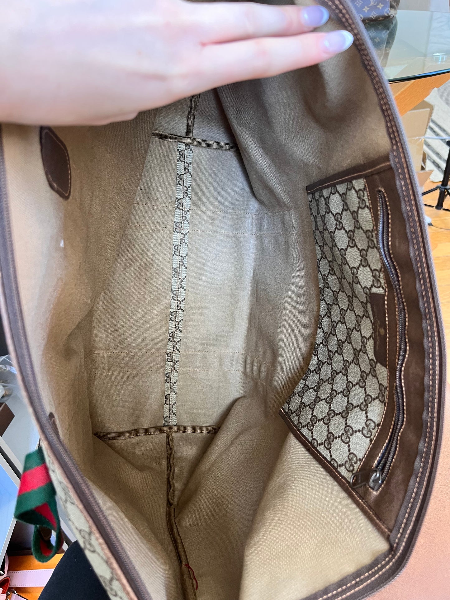 Gucci vintage GG coated canvas ophidia weekender bag