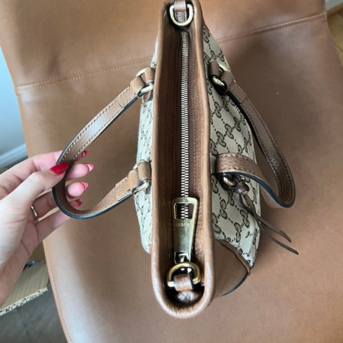 Gucci GG canvas Small Bree 2 way tote
