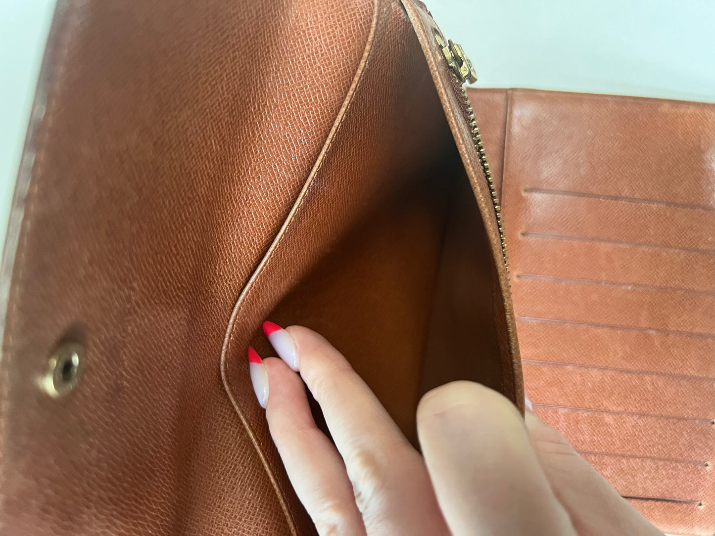 Louis Vuitton monogram porte-tresor passport trifold wallet