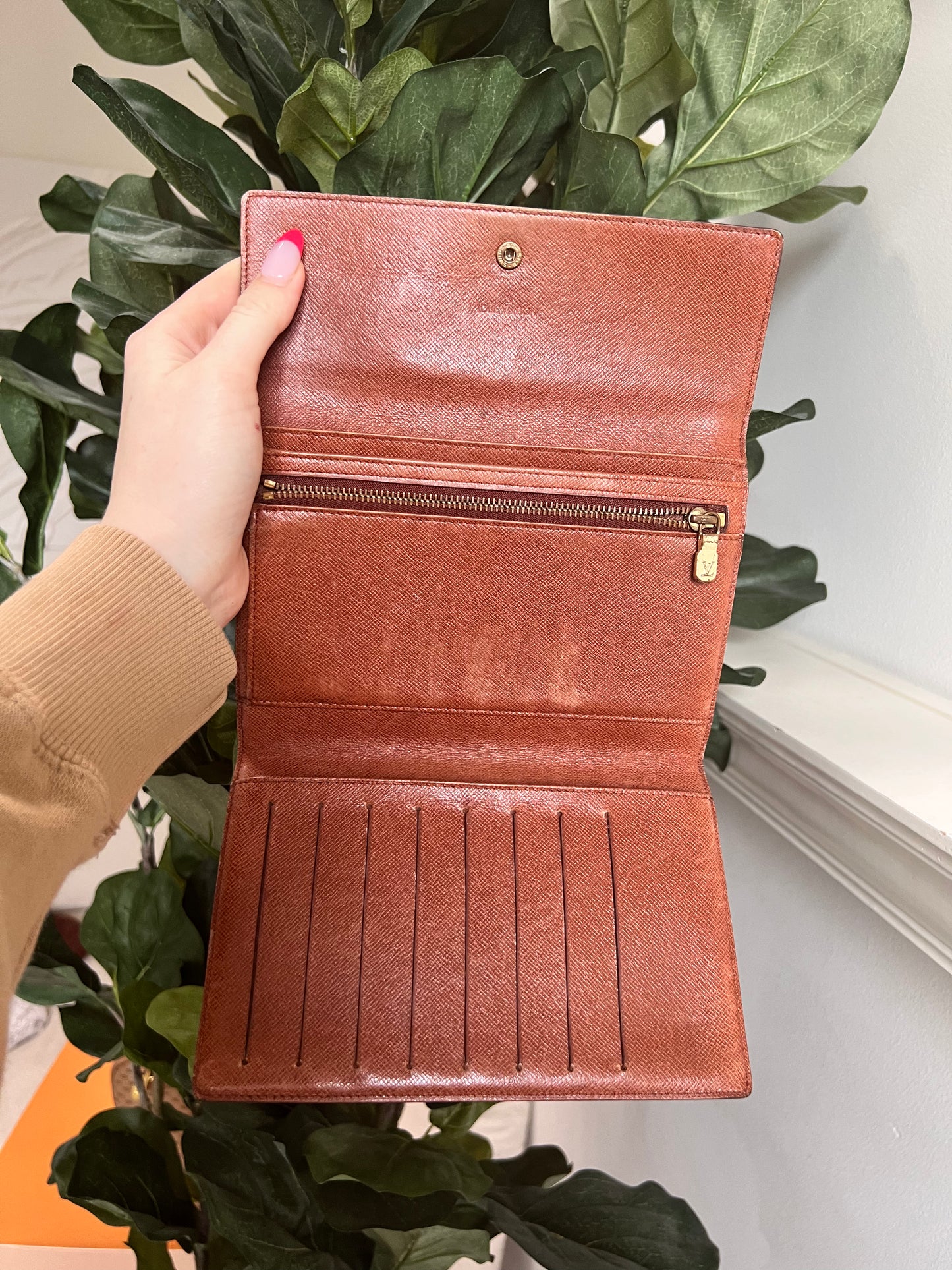 Louis Vuitton monogram porte-tresor passport trifold wallet