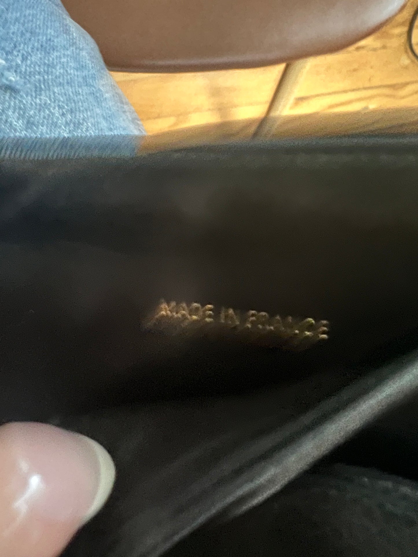 Chanel black caviar double sided wallet