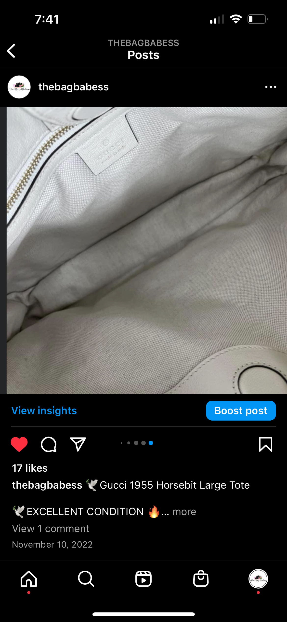 Gucci 1955 Horsebit medium Tote