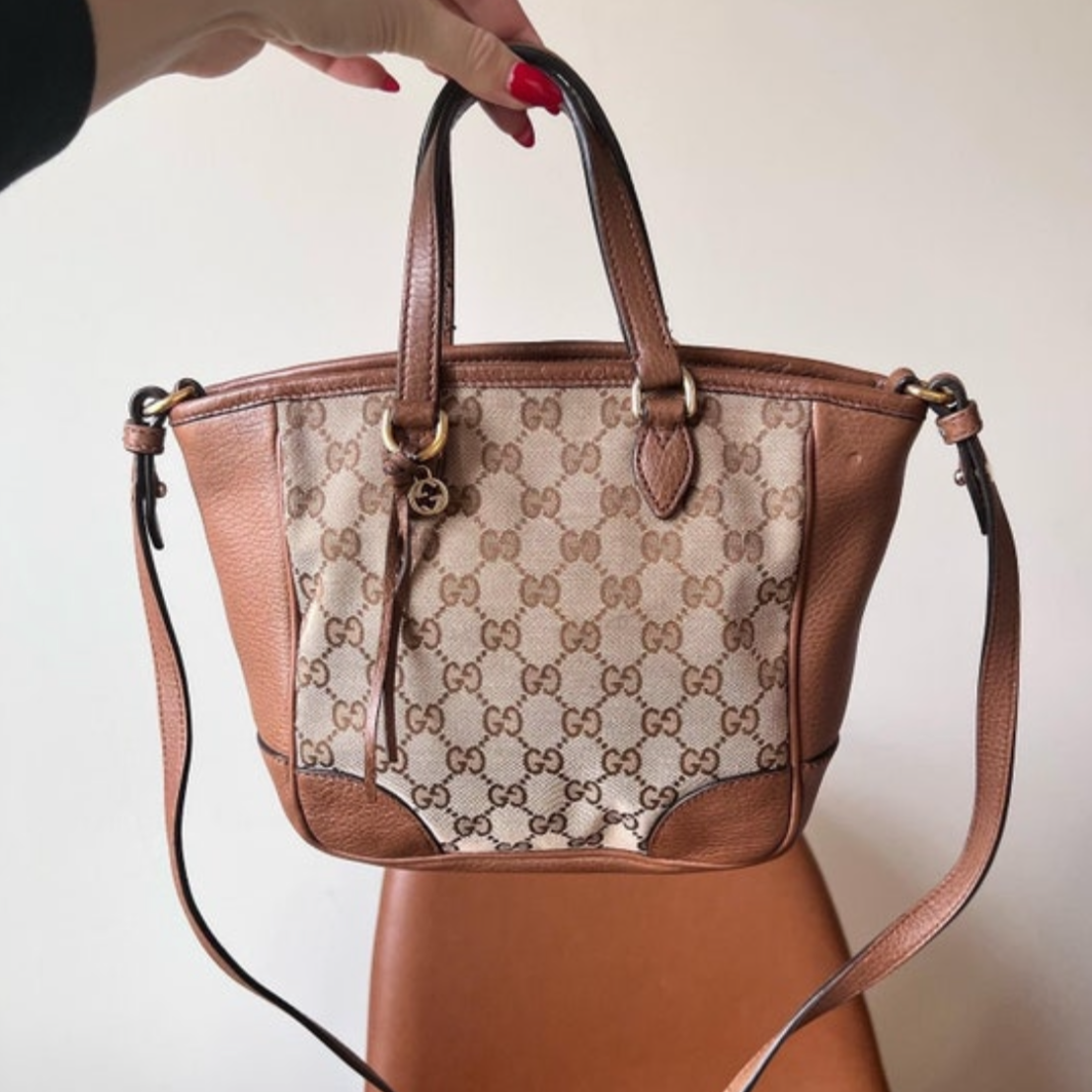 Gucci GG canvas Small Bree 2 way tote